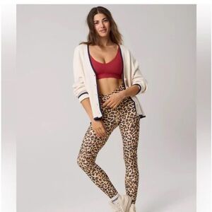 Aerie‎ Offline Real Me High Waisted Crossover Legging in leopard Print